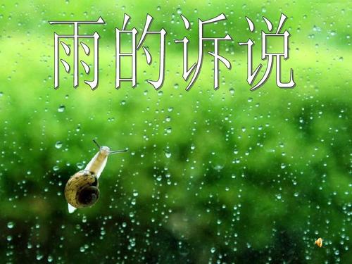 优秀作文《雨的诉说》范文