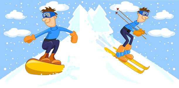 学生作文《滑雪》