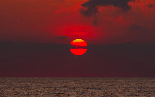 描写夕阳的优秀作文