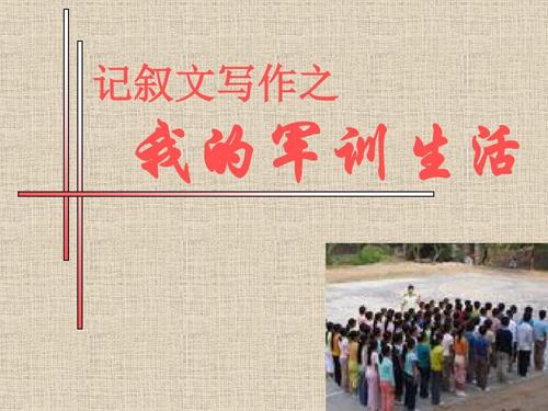 关于2020我的军训生活初中作文三篇
