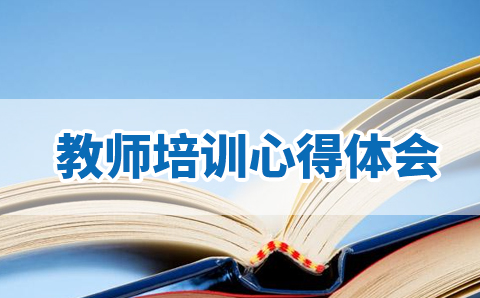 新教师岗前培训心得体会十篇