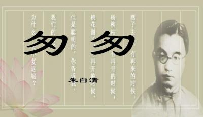 朱自清散文《匆匆》读后有感