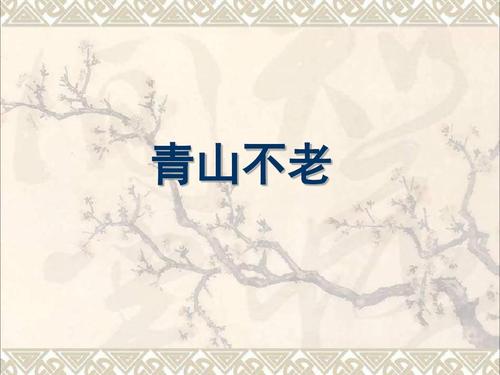 青山不老通用读后感五篇