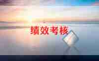 月绩效考核总结5篇