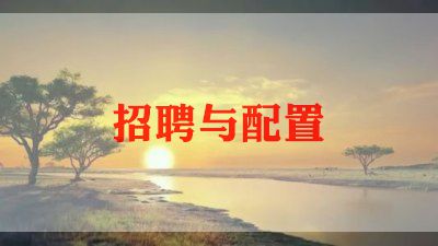 招聘工作计划最新5篇