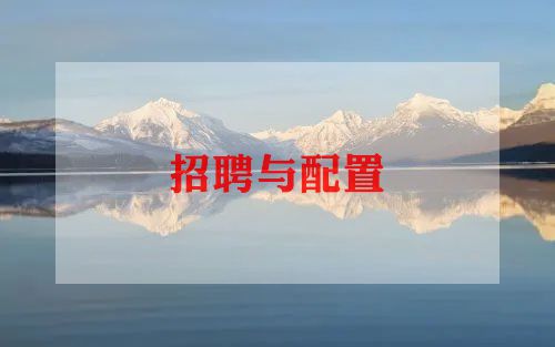 招聘工作心得体会5篇